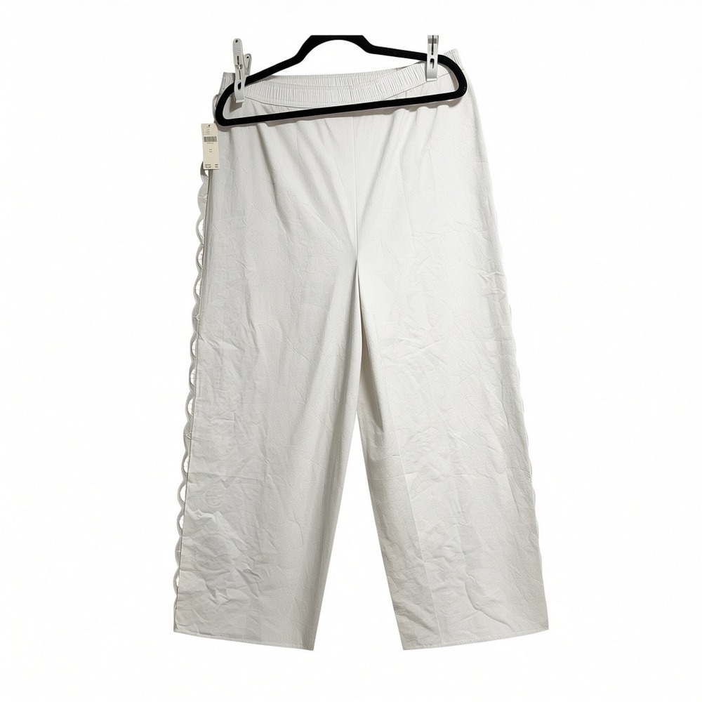 ANTHROPOLOGIE LyreBird Eyelet Embroidered Boxer Pants SZ XL NWT - Picture 3 of 9